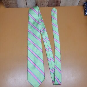 Brooks Brothers 346 Striped Silk Tie Green Pink Blue Men's Necktie